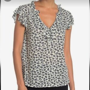 VELVET BY GRAHAM AND SPENCER Tirion Ruffle Top